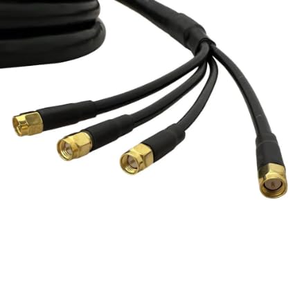 Waveform Quad-RS240 Coaxial Cable (30ft) Bundle with SMA, TS9 and U.FL Connectors (Full Bundle)