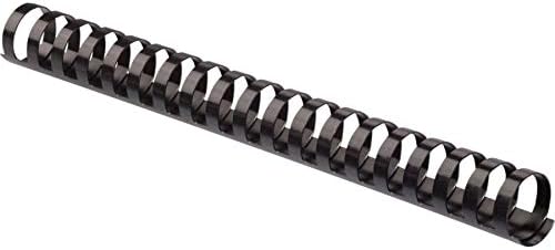 Fellowes Plastic Comb Bindings, 1 Inch, 200-Sheet Capacity, Black, 10 per Pack (52383)