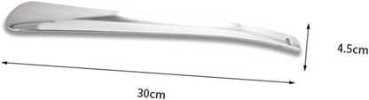 LIFKOME Professional 30cm Stainless Steel Metal Shoe Horn Long Handle for Pregnant Women Elderly Children Portable and Easy to