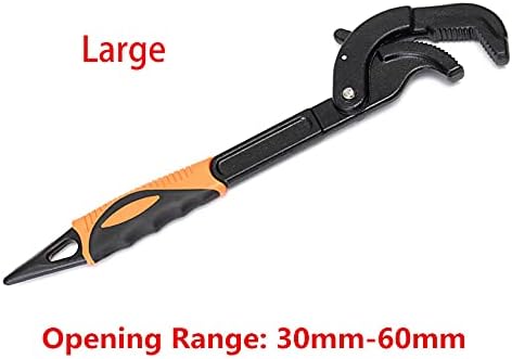 Universal Adjustable Wrench Quick Snap and Grip Spanner Pipe Wrenches Multi-function for Opening Filter Length 14 Inch