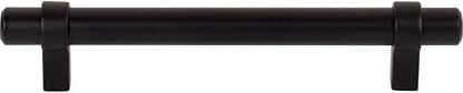 Jeffrey Alexander 128 mm Center-to-Center Matte Black Key Grande Cabinet Bar Pull