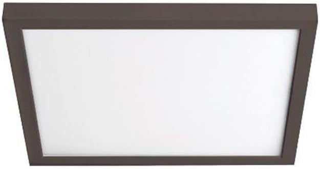 WAC Lighting, Square 11in LED Energy Star Flush Mount 3000K in Bronze