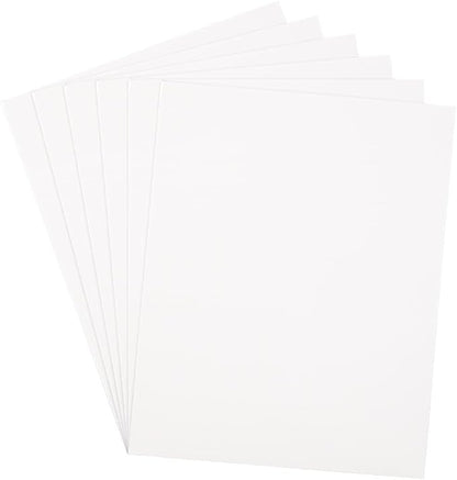 JAM PAPER Laminated Two Pocket Glossy School Folders - Letter Size - High Gloss White - Bulk 25/Pack