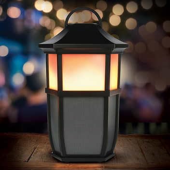 Acoustic Research Portable Outdoor Wireless Speaker with Led Flickering Flame Light