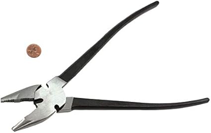 10" Premium Fence Pliers Round Nose Utica Style