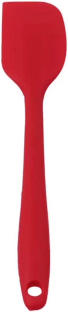 11in Heat Resistant Silicone Spatula,High Temp Flexible Kitchen Scrapers Food Grade Bowl Scrapers,Seamless Baking Supplies Scratch-Proof for Scraping Non-Stick Pans Cooking (Red1)