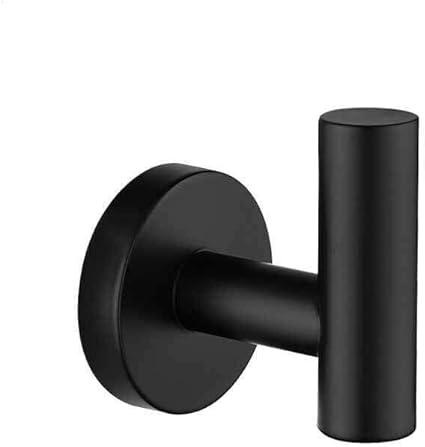 ESRW Wall Mounted Bathroom Stainless Steel Matte Towel Hook Robe Hanger Holder Generic Wall Hooks Towel Hooks Bathroom Towel Rack Towel Hooks for bathrooms Towel Holder for Bathroom Wall Wall ha
