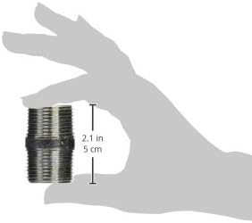LDR Industries 300 1X2 Pipe Nipple, 1-Inch X 2-Inch, Black