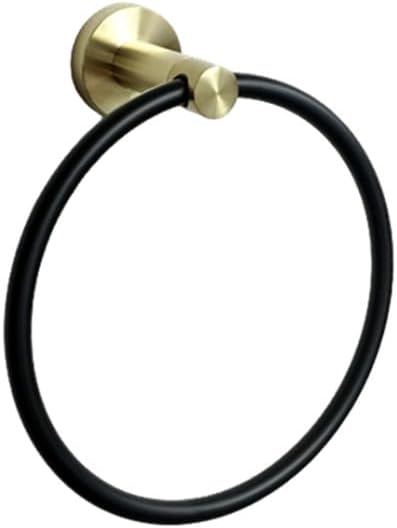 Luxury Gold Black Towel Ring Bathroom Accessories Towel Rail Bar Storage Rack Soap Dish Toilet Brush Paper Holder Coat Hooks,Towel Ring B