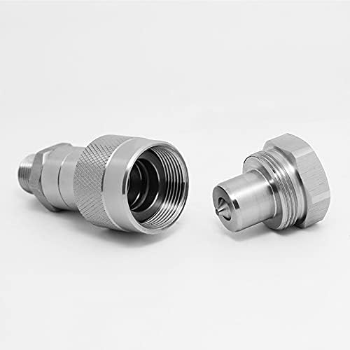 1pc NPT14 38 hydraulic quick connector for high pressure equipment portable jack wrench pipe industrial connector - (Color: NPT, Size: 38" OD x 38" OD x 38" Male NPT)