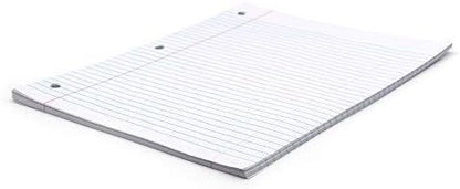 Emraw College Ruled 10.5 X 8 Inch (20.3 x 26.7 cm) Filler Paper with 3 Hole Punches (450 Sheets)