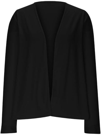 Women's Lightweight Cardigan Sweaters Breathable Long Sleeve Cardigans Fall Open Front Shrugs Sweater.