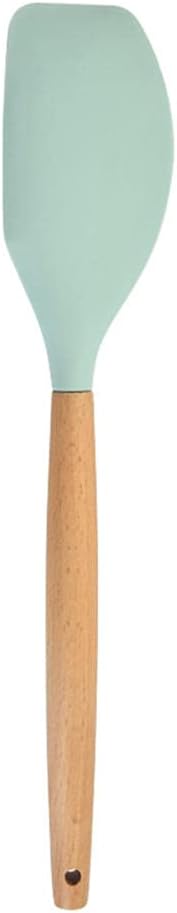 Kitchen Utensil Set Silicone,Wooden Handle Spatula(Green) -1Pcs