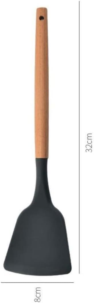 Silicone Rubber Kitchen Cooking Spatula - Heat Resistant - Nonstick - Medium to Large Rubber Kitchen Spatula