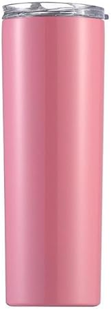 Insulated Travel Mug, Skinny tumbler, Stainless steel Mug, Insulated Tumbler, 20oz tumbler, travel mug, travel tumbler, vacuum insulated bottle (Pink)