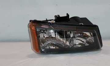 Headlight Assembly Compatible With Chevrolet Silverado 2003 2004 Silverado 1500, 1500 HD, 2500, 2500 HD, 3500 Standard, Extended,Crew Cab Pickup Left / Driver Side DOT/SAE Compliant Halogen Headlamps