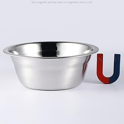 Household Stainless Steel Bowl 304 Small Large Kitchen Sink Circular Washbasin Soup Bowl Basin ened and Deepened Bowl