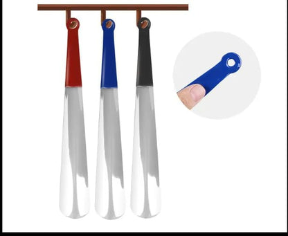 Metal Long Handle Shoe Horn, 11.8 Inches, Ergonomic Design