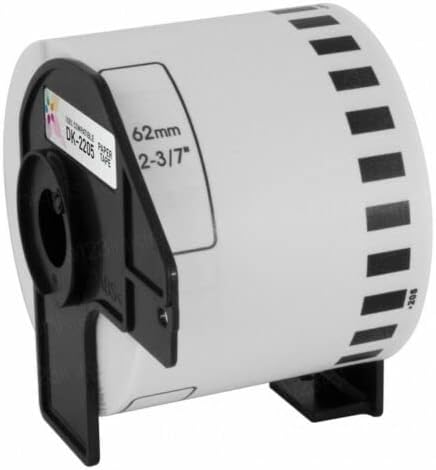 ProLine - Compatible Label Replacement for Brother DK-2205 (2.4" X 100 Ft.) Continuous Paper Tape  1 Free Cartridge (1)