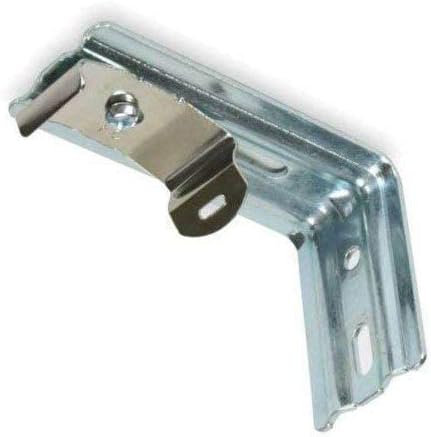 Qty 3 Vertical Blind Wall Mount 1 1/2 Inch C Clamp Brackets Set of 3, Silver Set of 3