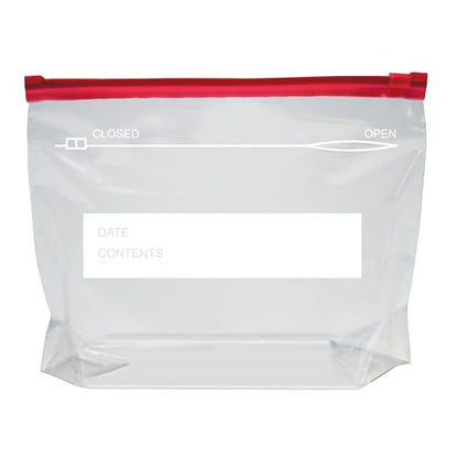 Basics Slider Quart Food Storage Bags, BPA Free, 120 Count (box slightly damaged)