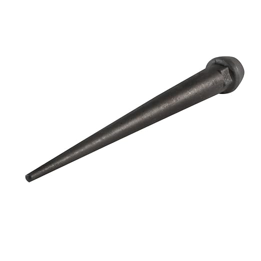 Klein Tools 3255 Bull Pin, Made in USA, Broad Head Bull Pin Resists Corrosion and Mushrooming, Heat Treated Steel with Black Finish, 1-14-Inch