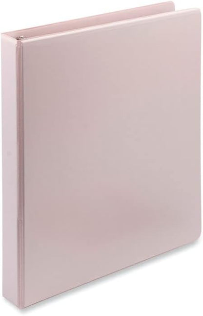1 in. Earths Choice Polypropylene Plant-Based Boho D-Ring View Binders Rose - Pack of 2