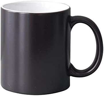 12pcs 11oz Sublimation AAA Quality Coffee Changing Color Mugs Blanks, Red, Blue and Black (Black)