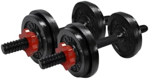 Yes4All 1.15 Inch Cast Iron Weight Plate - Ideal for Dumbbell Handle, Strength Training & Weightlifting