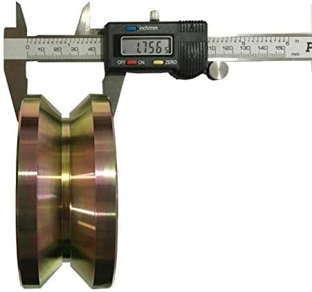 Slide Gate V Groove Caster Wheel Roller Sliding 3000 lbs Capacity with Screw Double Bearing