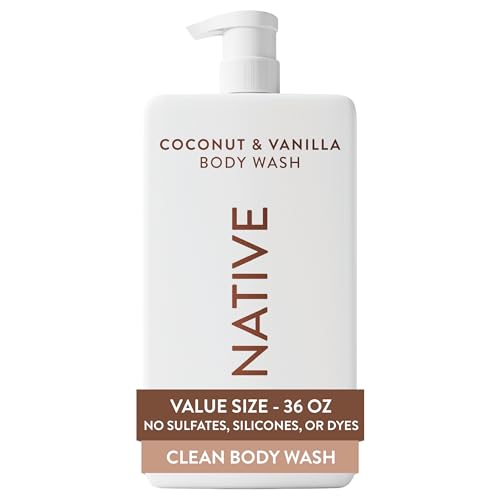 Native Sulfate Free Body Wash Contains Naturally Derived Ingredients | for Women & Men| Coconut & Vanilla, 36 oz 's Choice