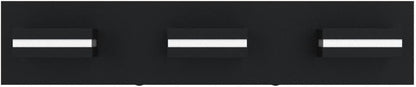 LED Modern Bathroom Vanity Light Fixtures (3-Light, 24-Inch), Matte Black Modern Acrylic Bathroom Wall Lighting Fixtures Over Mirror (Cool White 6000K)