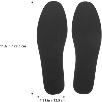 Hemobllo Puncture Resistant Insoles for Men and Women, Ultra Thin Manganese Steel Shoe Inserts for Work Boots, Anti-Nail Protective Sole Inserts for Hiking & Construction Safety, 1 Pair( size 12 )