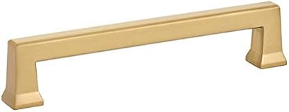 Emtek Alexander Pull Available in 7 Sizes and 6 Finishes - 86484US4 - (Center to Center 5") - Satin Brass (US4)