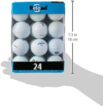 Reload Recycled Golf Balls (24-Pack) of Bridgestone Golf Balls, White(Packaging May Vary)