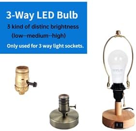 2 Pack Three Way Light Bulbs 50 100 150w, Daylight 5000K,Three Way A19, E26 Bulb,Perfect for Study Room Read