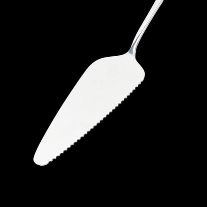 Stainless Steel Serrated Edge Cake Server Blade Cutter Shovel Kitchen Baking Pastry Spatulas Pie Pizza Server Cake Cutter (silver)
