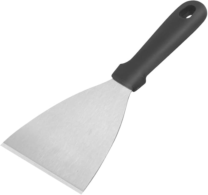 GSHLLO Stainless Steel Triangular Spatula - Heavy Duty Griddle Scraper  Food Service Spatula - Small Pancake Flipper for Home Kitchen