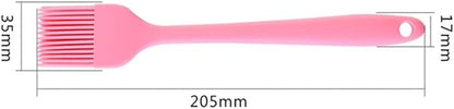 8 inch Silicone BBQ Oil Brush Bakeware Barbecue Pastry Bread Oil Cream Utensil (Black)