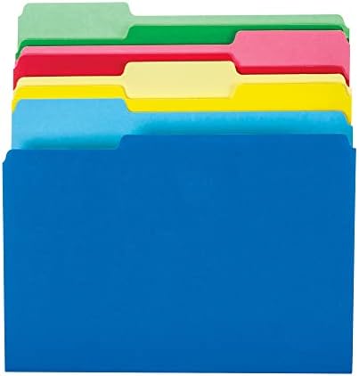 Office Depot¬Æ Brand File Folders, Letter Size, 1/3 Cut, Assorted Colors, Pack Of 24