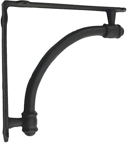 Large Black Cast Iron Shelf Bracket
