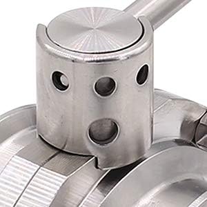 DERNORD 2 Pack 2 Inch Tri Clamp Sanitary Butterfly Valve with Pull Handle Stainless Steel 304 Tri Clamp Clover (2" Tube OD)