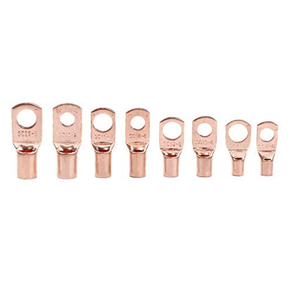 60pcs/Set SC6-25 Open Barrel Copper Lug Ring Battery Wire Connector Cable Crimp Terminal Kit VXAXPOHZA