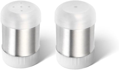 Silver Sugar Shakers Spice Salt Pepper Organizer Container Dust-proof Stainless Steel Salt and Pepper Mill Sets