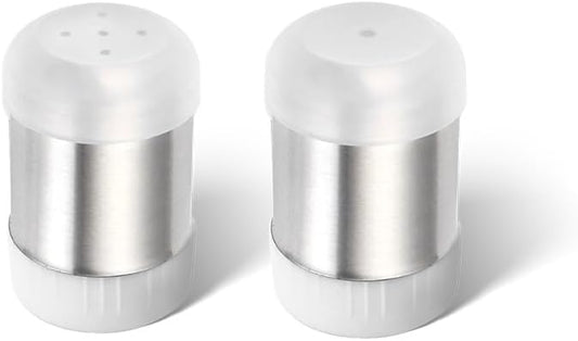 Silver Sugar Shakers Spice Salt Pepper Organizer Container Dust-proof Stainless Steel Salt and Pepper Mill Sets