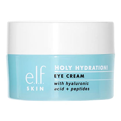 e.l.f. SKIN Holy Hydration! Eye Cream, Rich Hydrating Eye Cream For Minimizing Dark Circles, Infused With Hyaluronic Acid, Vegan & Cruelty-free 0.53 oz(15g) (NO BOX)