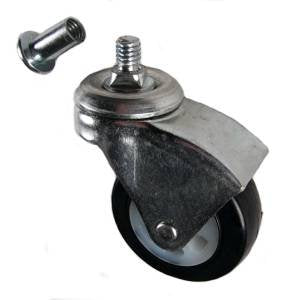2" Plactic Wheel Creeper Caster with T40 Torx Socket - 75 Lbs Capacity