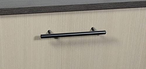 CKP Brand 3489-5 in. (128mm) Steel Bar Pull, Black Powder Coated