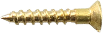 Pre-Drilling Screw MEETOOT 25pcs Brass Slotted Countersunk Head Screws Flat Self-Tapping Wood Bolt Woodworking Screws Furniture Hardware 2 x 12Inch (M2 x 12mm), Gold