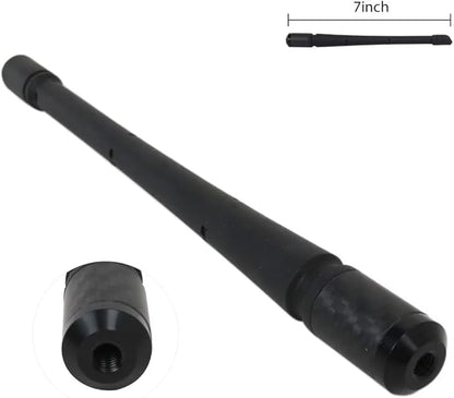 7" Short Antenna Waterproof Replacement for 2018 Ford F150 King Ranch Crew Cab Pickup 4-Door 3.5L 3496CC 213Cu. in. V6 GAS DOHC Turbocharged